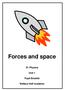Forces and space S1 Physics Unit 1 Pupil Booklet Wallace Hall Academy