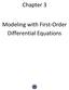 Chapter 3. Modeling with First-Order Differential Equations