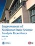 Improvement of Nonlinear Static Seismic Analysis Procedures FEMA 440 FEMA. nehrp. June 2005