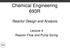 Chemical Engineering 693R