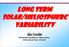 Long term solar/heliospherc variability