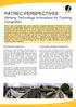 PATREC PERSPECTIVES Sensing Technology Innovations for Tracking Congestion