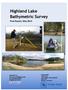 Highland Lake Bathymetric Survey