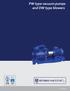 PW type vacuum pumps and DW type blowers