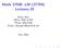 Math LM (27794) - Lectures 01