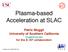 Plasma-based Acceleration at SLAC