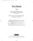 Test Bank. for Campbell Biology. Tenth Edition. Reece Urry Cain Wasserman Minorsky Jackson