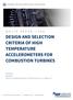 DESIGN AND SELECTION CRITERIA OF HIGH TEMPERATURE ACCELEROMETERS FOR COMBUSTION TURBINES