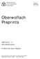 Oberwolfach Preprints