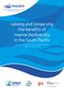 Valuing and conserving the benefits of marine biodiversity in the South Pacific