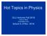 Hot Topics in Physics. OLLI lectures Fall 2016 Horst D Wahl lecture 5, 8 Nov 2016