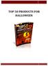TOP 50 PRODUCTS FOR HALLOWEEN