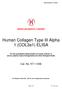 Human Collagen Type III Alpha 1 (COL3a1) ELISA