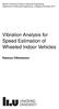 Vibration Analysis for Speed Estimation of Wheeled Indoor Vehicles
