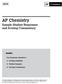 2018 AP Chemistry Sample Student Responses and Scoring Commentary Inside: Free Response Question 3 Scoring Guideline Student Samples