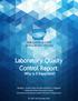 Laboratory Quality Control Report: Why is it Important?
