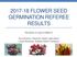 FLOWER SEED GERMINATION REFEREE RESULTS