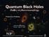 Quantum Black Holes theory & phenomenology