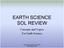 EARTH SCIENCE SOL REVIEW