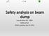 Safety analysis on beam dump Luca de Ruvo LNL - INFN Safety group SSTAC meeting, July 23, 2015