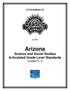 Arizona Science and Social Studies Articulated Grade Level Standards Grades K 3