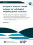 Analysis of historical climate datasets for hydrological modelling across South Asia