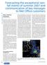 Forecasting the exceptional rainfall events of summer 2007 and communication of key messages to Met Office customers
