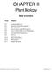 CHAPTER II. Plant Biology. Table of Contents