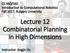 Lecture 12 Combinatorial Planning in High Dimensions