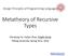 Metatheory of Recursive Types