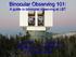 Binocular Observing 101: A guide to binocular observing at LBT