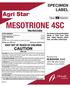 MESOTRIONE 4SC SPECIMEN LABEL. Herbicide KEEP OUT OF REACH OF CHILDREN CAUTION