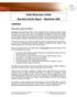 Drake Resources Limited Quarterly Activity Report - September 2006