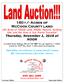 160 Acres of Tillable Land, Alfalfa, Pasture, Building Site, and Rec Area in Sun Prairie Township! Thursday, November 1, 2018 at NOON