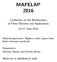 MAFELAP Conference on the Mathematics of Finite Elements and Applications June Abstracts in alphabetical order