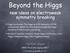 Beyond the Higgs. new ideas on electroweak symmetry breaking