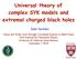 Universal theory of complex SYK models and extremal charged black holes