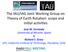 The IAU/IAG Joint Working Group on Theory of Earth Rota:on: scope and ini:al ac:vi:es