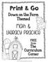 Print & Go. math & literacy practice. Down on the Farm Themed. The Curriculum Corner. FREE from.