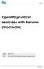OpenIFS practical exercises with Metview (Stockholm)