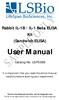 User Manual. Rabbit IL-1B / IL-1 Beta ELISA Kit (Sandwich ELISA) Catalog No. LS-F5368