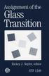 Assignment of the Glass Transition