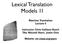Lexical Translation Models 1I