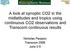 A look at synoptic CO2 in the midlatitudes and tropics using continuous CO2 observations and Transcom continuous results