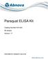 Paraquat ELISA Kit. Catalog Number KA assays Version: 17. Intended for research use only.