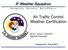 Air Traffic Control Weather Certification
