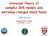 Universal theory of complex SYK models and extremal charged black holes