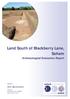 Land South of Blackberry Lane, Soham Archaeological Evaluation Report
