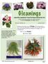 Gleanings. a monthly newsletter from The Gesneriad Society, Inc. Volume 5, Number 10 October 2014