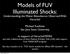 Models of FUV Illuminated Shocks: